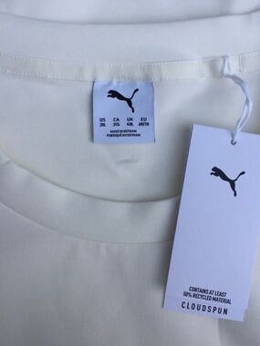 Puma Golf Mens Cloudspun Fleece Crewneck Sweatshirt Warm White Vanilla 3XL NWT